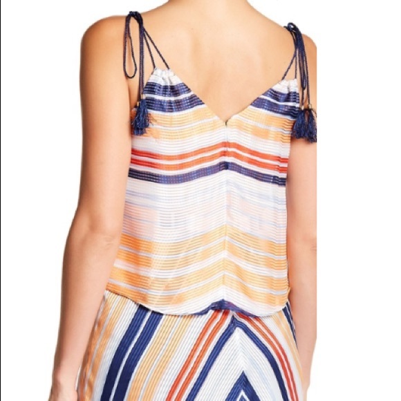 RACHEL Rachel Roy Striped Midi Popover - Picture 6 of 8